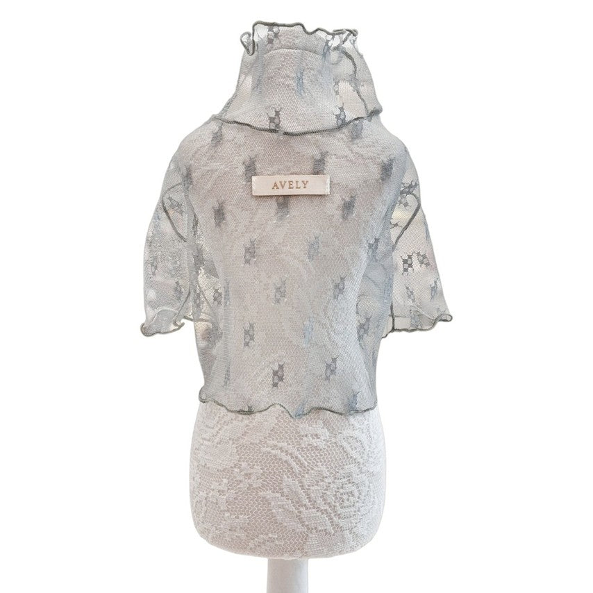 Avely Green net mesh tee