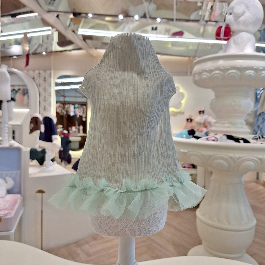 Avely Green Pleated Dress