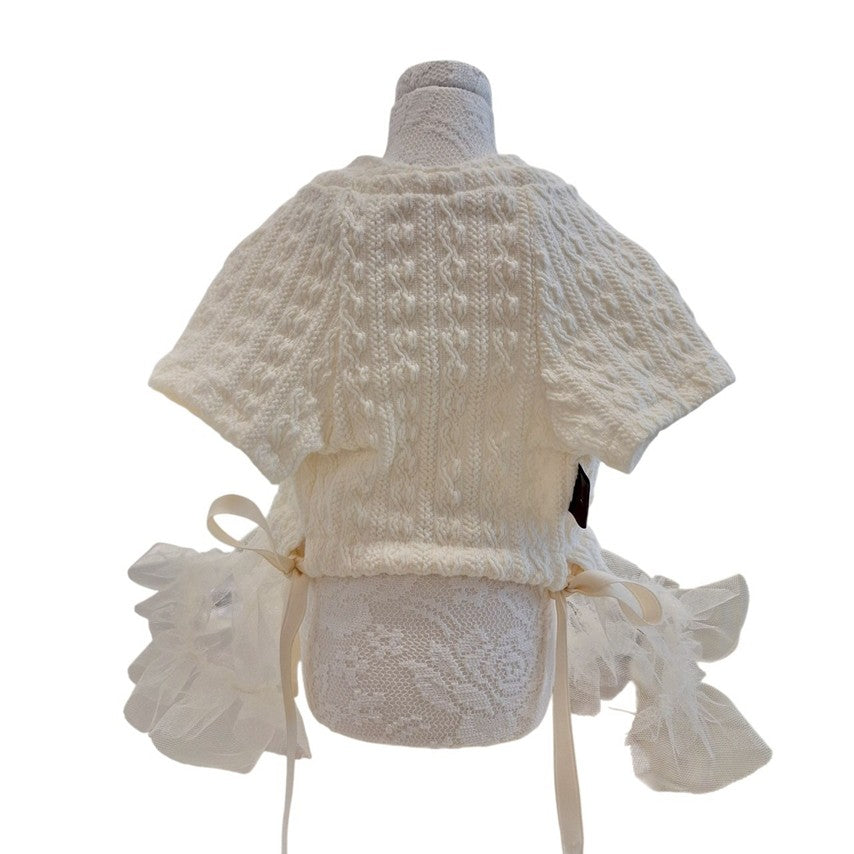 Avely (M)White Twist knit