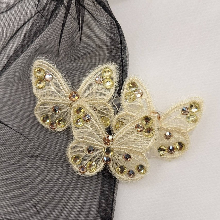 Yellow Butterfly Clip Bijoux