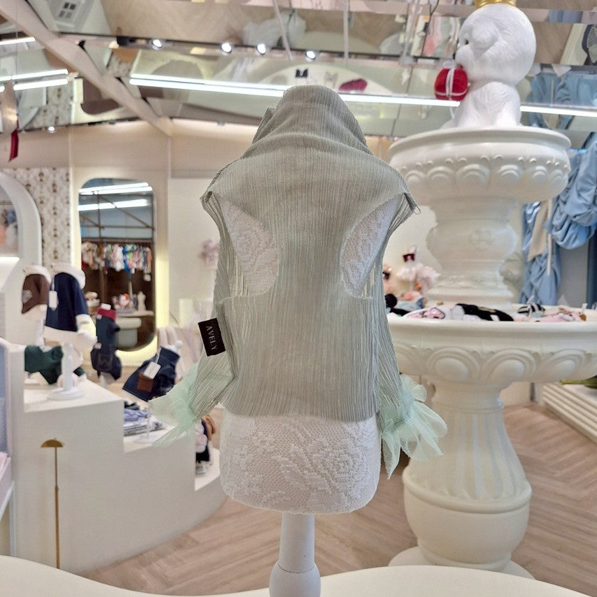 Avely Green Pleated Dress