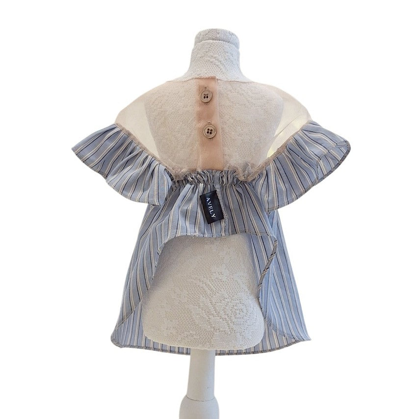 Avely Blue stripes dress