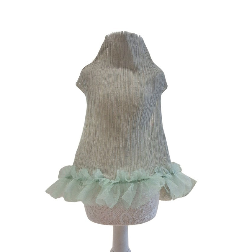 Avely Green Pleated Dress