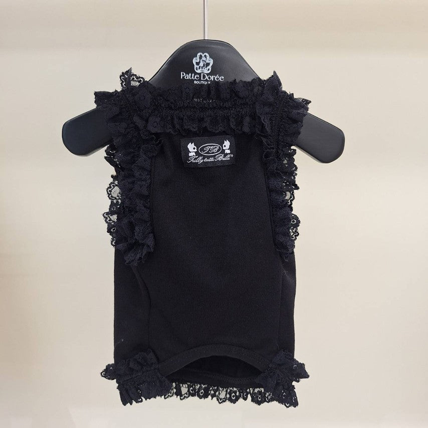 Trilly black dot bow blouse