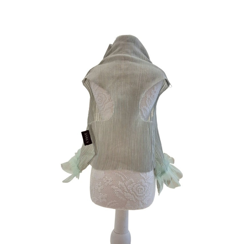 Avely Green Pleated Dress